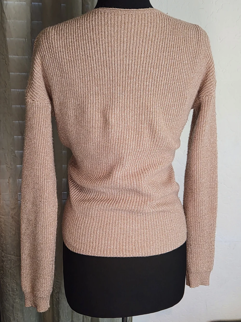 Women's Dusty Rose Wrap Sweater #0299 - Picture 3 of 4